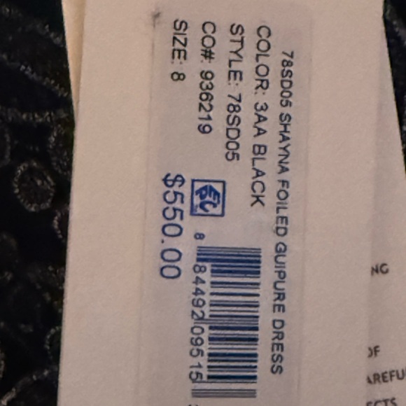 Milly Shayna Foiled Guipure Lace Dress - Picture 4 of 7